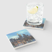 Frankfurt, Deutschland Steinuntersetzer (Seitenansicht)