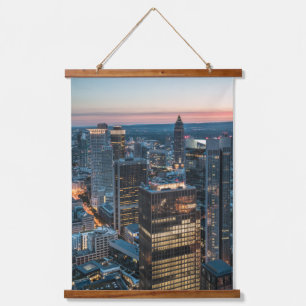 Frankfurt Deutschland Wandteppich Mit Holzrahmen