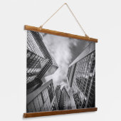 Frankfurt Deutschland Wandteppich Mit Holzrahmen (Gewinkelt)