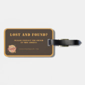 Frankfurt FFM Deutschland Retro Vintage Travel Gepäckanhänger (Rückseite horizontal)