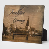 Frankfurt Germany Art Plaque Fotoplatte (Seite)