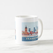 Frankfurt Germany Pastel Travel Kaffeetasse (VorderseiteRechts)