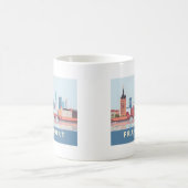 Frankfurt Germany Pastel Travel Kaffeetasse (Mittel)
