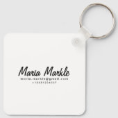 Frankfurt Germany Pastel Travel Schlüsselanhänger (Rückseite)