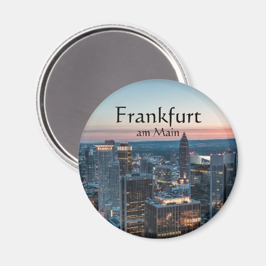 Frankfurt Germany Souvenir Magnet (Vorderseite/Rückseite)