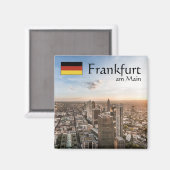 Frankfurt Germany Souvenir Magnet (Vorderseite/Rückseite)