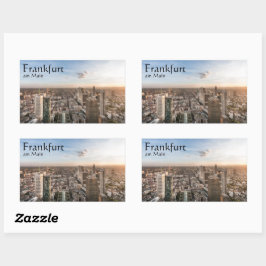 Frankfurt Germany Souvenir Rechteckiger Aufkleber