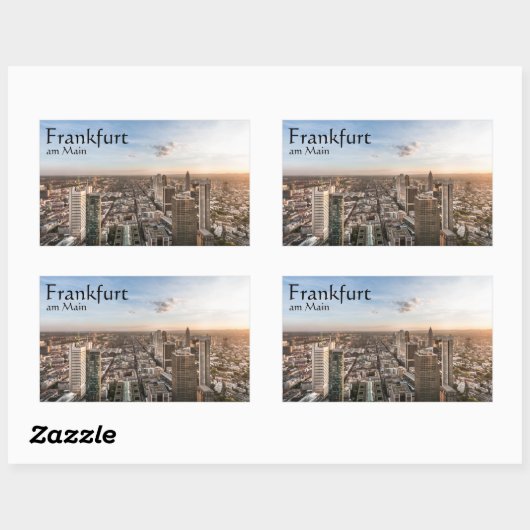 Frankfurt Germany Souvenir Rechteckiger Aufkleber (Blatt)