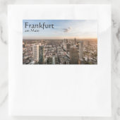 Frankfurt Germany Souvenir Rechteckiger Aufkleber (Tasche)