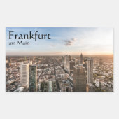 Frankfurt Germany Souvenir Rechteckiger Aufkleber (Vorderseite)