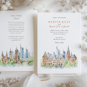 Frankfurt Germany Wedding Einladung