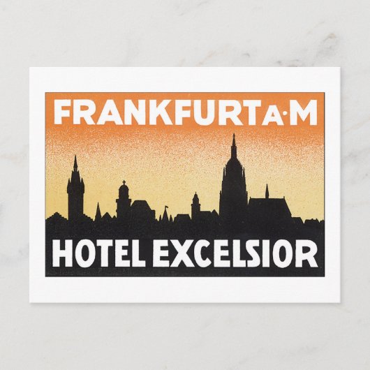 Frankfurt Hotel Excelsior Postkarte (Vorderseite)