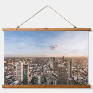 Frankfurt/Main Wandteppich Mit Holzrahmen