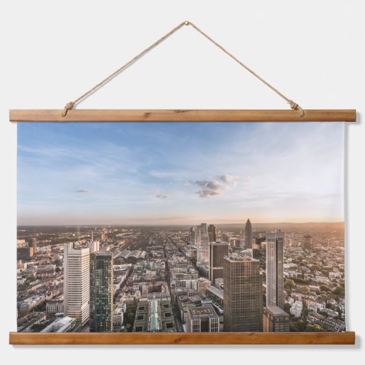 Frankfurt/Main Wandteppich Mit Holzrahmen (Vorne)