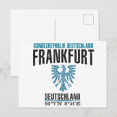 Frankfurt Postkarte (Vorne/Hinten)