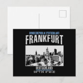 Frankfurt Postkarte (Vorne/Hinten)