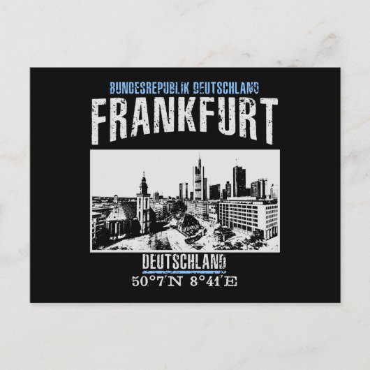 Frankfurt Postkarte (Vorderseite)