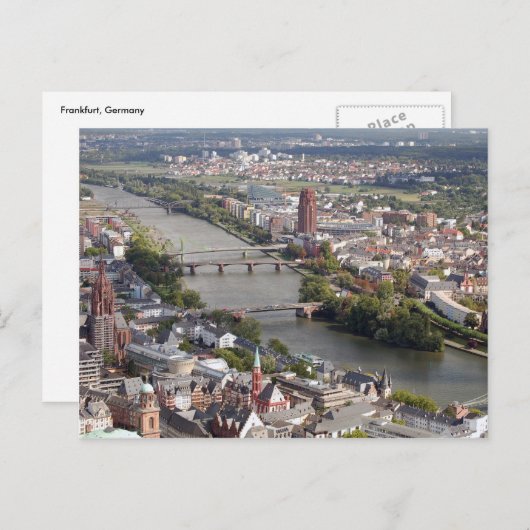 Frankfurt Postkarte (Vorne/Hinten)