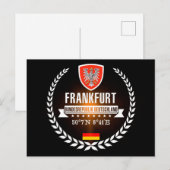 Frankfurt Postkarte (Vorne/Hinten)