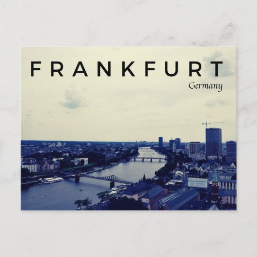 Frankfurt Postkarte (Vorderseite)