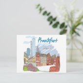 Frankfurt Postkarte (Stehend Vorderseite)