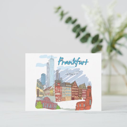 Frankfurt Postkarte (Stehend Vorderseite)