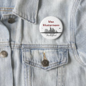 Frankfurt Skyline Button / Anstecker / Pin (Beispiel)