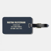 Frankfurt Skyline Deutschland Vintag Souvenirgesch Gepäckanhänger (Rückseite horizontal)