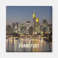 Frankfurt Skyline Deutschland Vintag Souvenirgesch