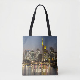 Frankfurt Skyline Deutschland Vintag Souvenirgesch Tasche
