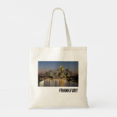 Frankfurt Skyline Deutschland Vintag Souvenirgesch Tragetasche (Rückseite)