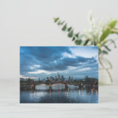 Frankfurt Skyline Germany Card (Stehend Vorderseite)