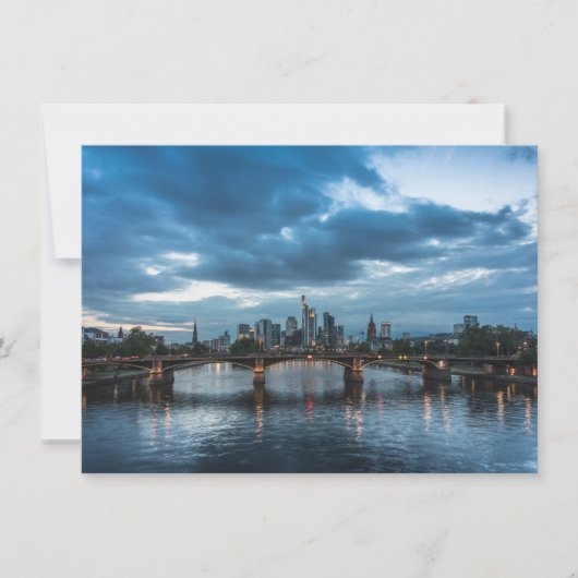 Frankfurt Skyline Germany Card (Vorderseite)