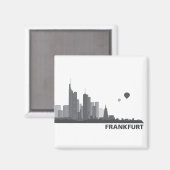 Frankfurt Skyline Kühlschrank Magnet (Vorderseite/Rückseite)