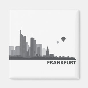 Frankfurt Skyline Kühlschrank Magnet