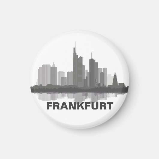 Frankfurt Skyline Kühlschrank Magnet (Vorne)