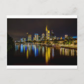 Frankfurt Skyline Postkarte (Vorderseite)