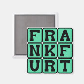 Frankfurt, Stadt Deutschland Magnet (Vorderseite/Rückseite)
