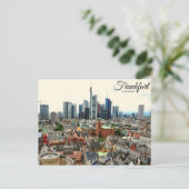 Frankfurt View Postkarte (Stehend Vorderseite)