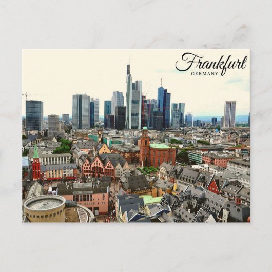 Frankfurt View Postkarte (Vorderseite)