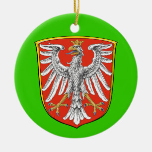 Frankfurt* Weihnachtsverzierung Keramik Ornament
