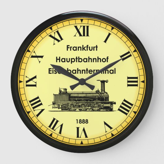 Frankfurter Bahnhof ~ Deutschland ~ 1888 ~ Große Wanduhr (Vorderseite)