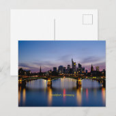 Frankfurter Brücke, Deutschland Postkarte (Vorne/Hinten)