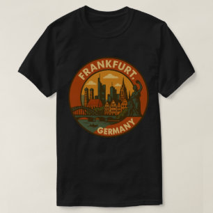 Frankfurter deutsche Skyline T-Shirt