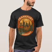 Frankfurter deutsche Skyline T-Shirt (Vorderseite)