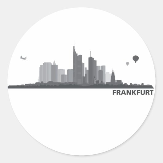Frankfurter Geschenkideen Runder Aufkleber (Vorderseite)