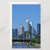 Frankfurter Skyline Briefpapier (Vorne/Hinten)