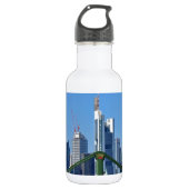 Frankfurter Skyline Edelstahlflasche (Vorderseite)