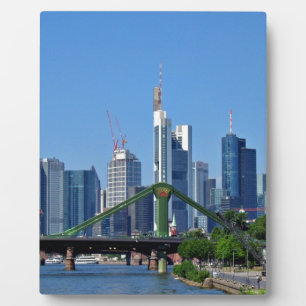 Frankfurter Skyline Fotoplatte
