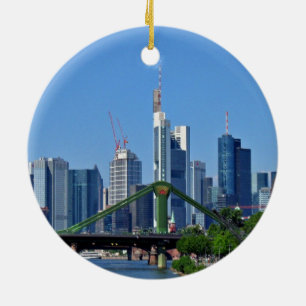 Frankfurter Skyline Keramik Ornament